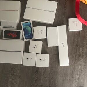 Apple White Accessory & Device Box Bundle